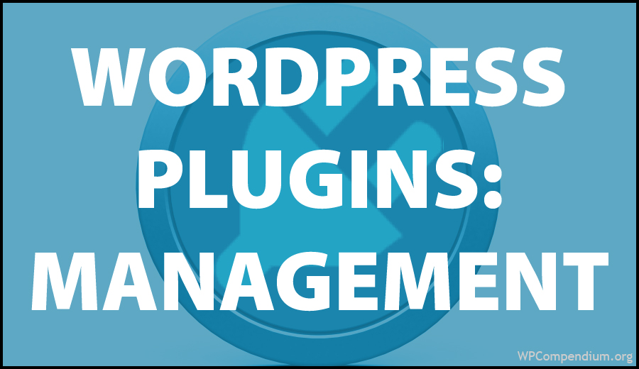 WordPress Plugins: Management